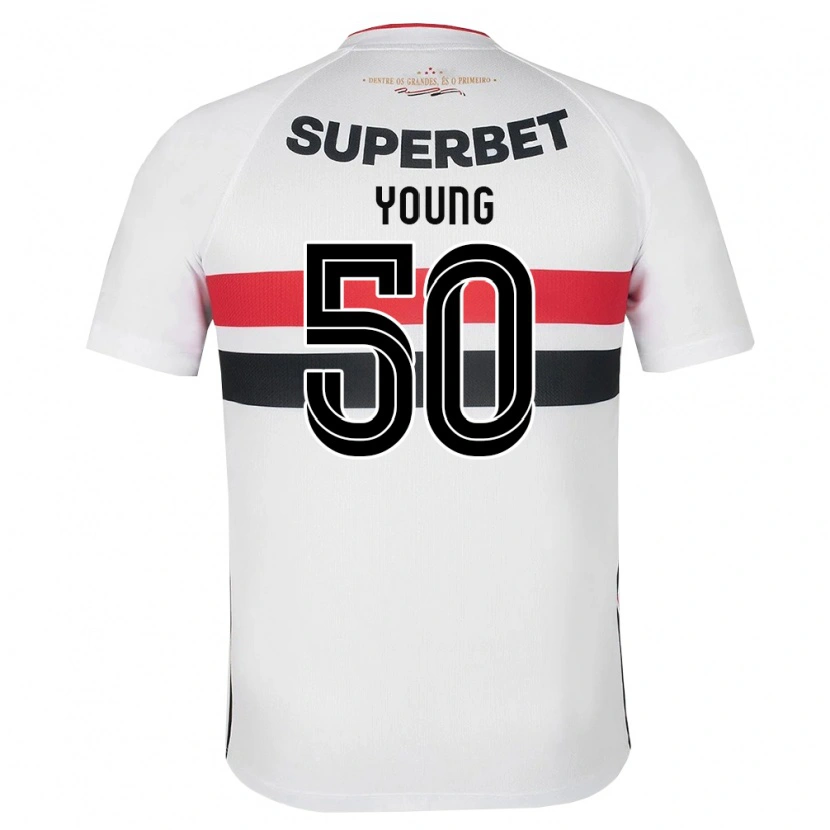 Danxen Heren Young Navarro Moraes #50 Wit Rood Zwart Thuisshirt Thuistenue 2026/27 T-Shirt