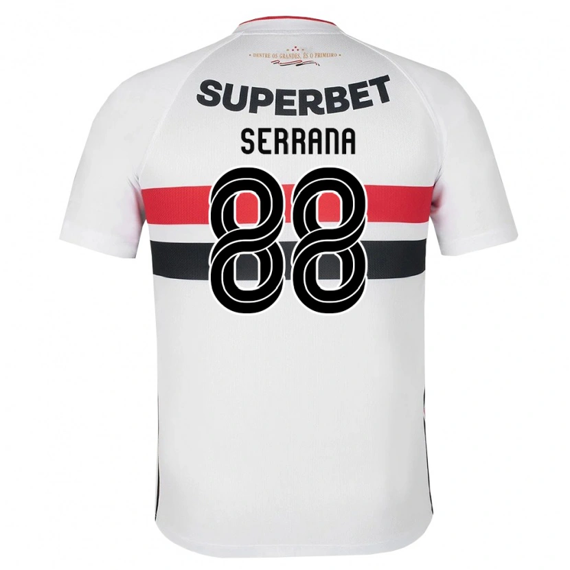 Danxen Heren Serrana #88 Wit Rood Zwart Thuisshirt Thuistenue 2026/27 T-Shirt