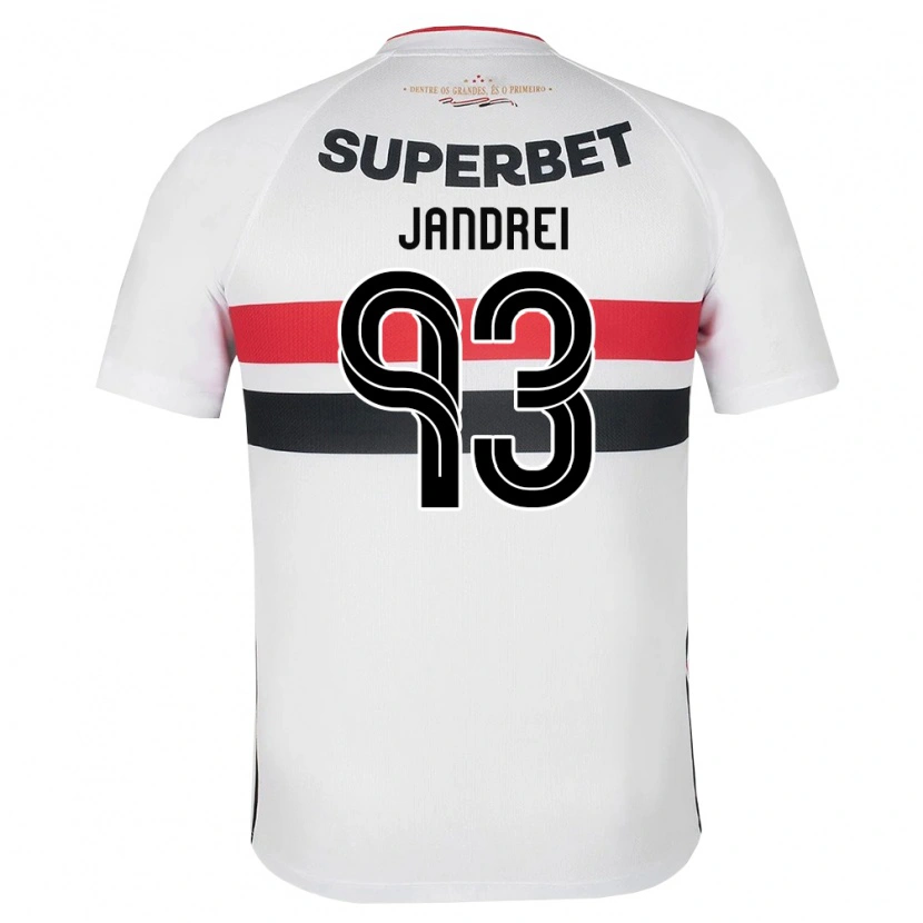 Danxen Heren Jandrei #93 Wit Rood Zwart Thuisshirt Thuistenue 2026/27 T-Shirt