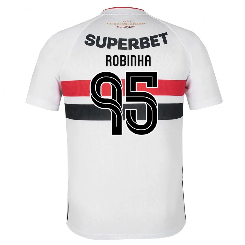 Danxen Heren Robinha #95 Wit Rood Zwart Thuisshirt Thuistenue 2026/27 T-Shirt