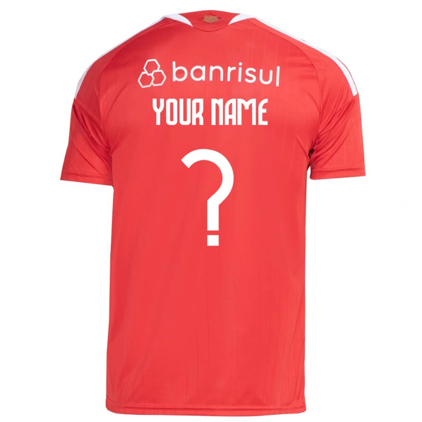 Danxen Heren Uw Naam #0 Rood Wit Thuisshirt Thuistenue 2026/27 T-Shirt