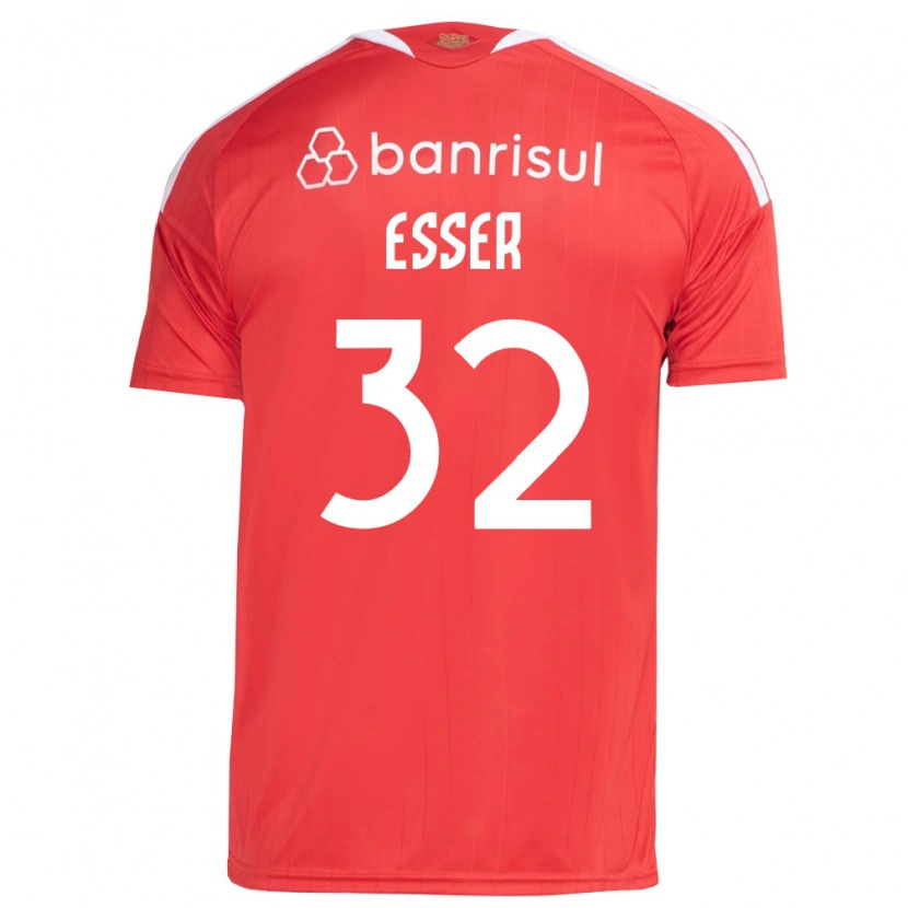 Danxen Heren Diego Esser #32 Rood Wit Thuisshirt Thuistenue 2026/27 T-Shirt