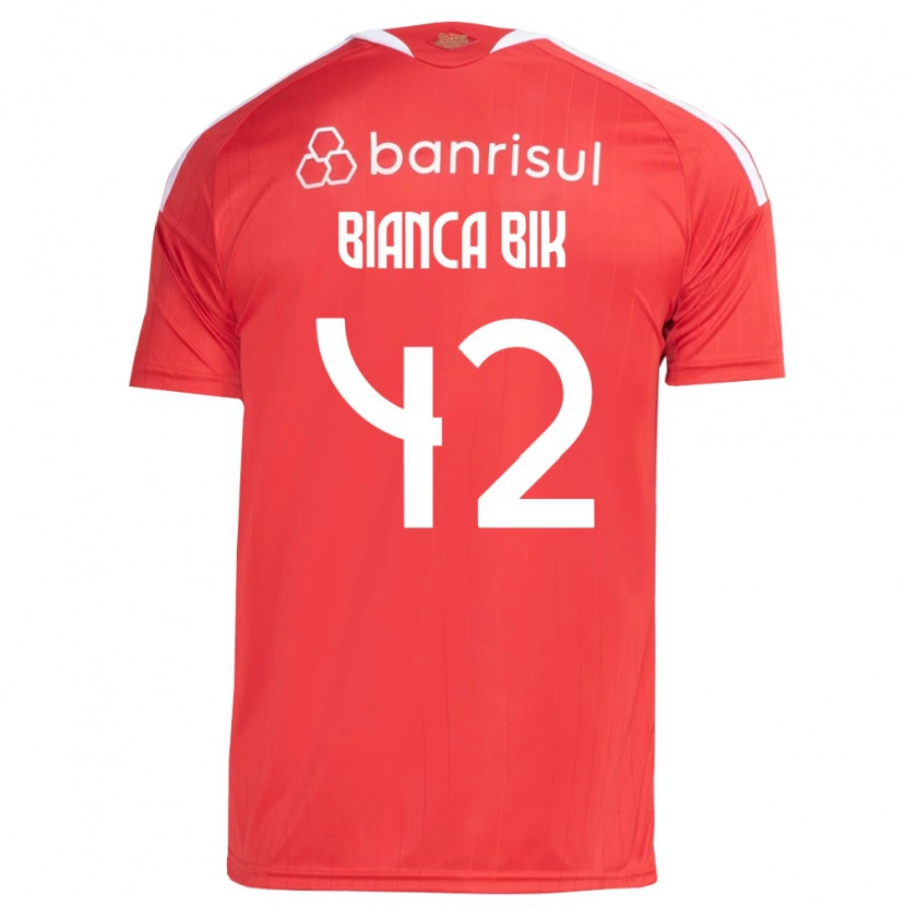 Danxen Heren Bianca Bik #42 Rood Wit Thuisshirt Thuistenue 2026/27 T-Shirt