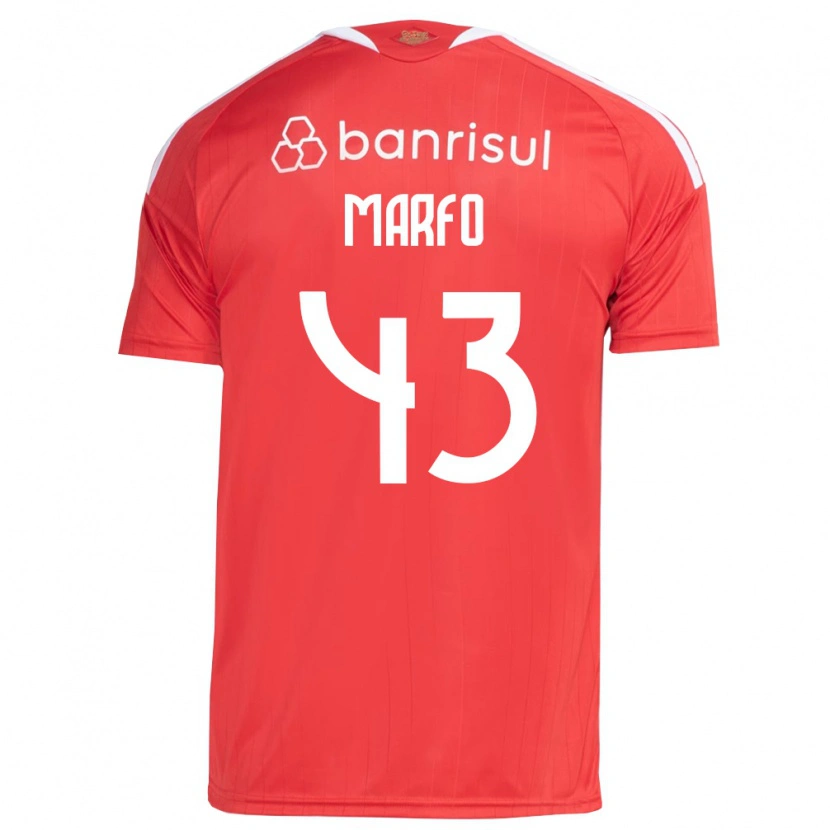 Danxen Heren Denis Marfo #43 Rood Wit Thuisshirt Thuistenue 2026/27 T-Shirt