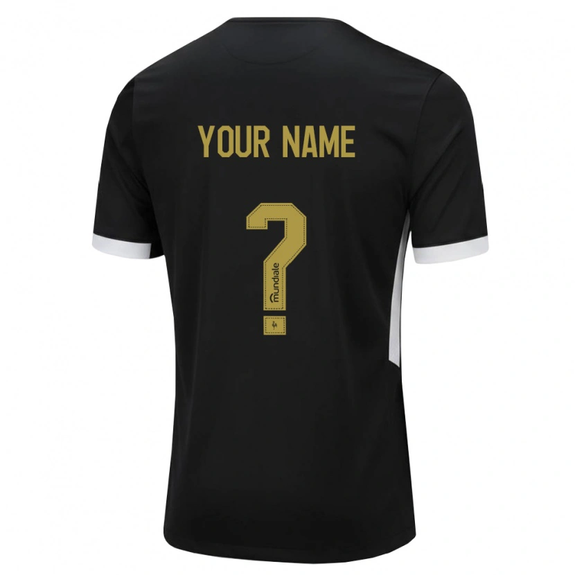 Danxen Heren Uw Naam #0 Zwart Wit Geel Thuisshirt Thuistenue 2026/27 T-Shirt