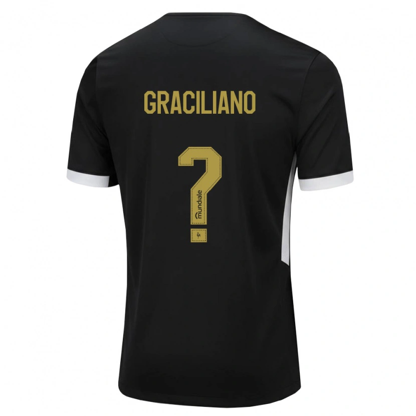 Danxen Heren Arthur Graciliano #0 Zwart Wit Geel Thuisshirt Thuistenue 2026/27 T-Shirt