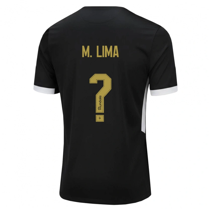 Danxen Heren Matheus Lima #0 Zwart Wit Geel Thuisshirt Thuistenue 2026/27 T-Shirt