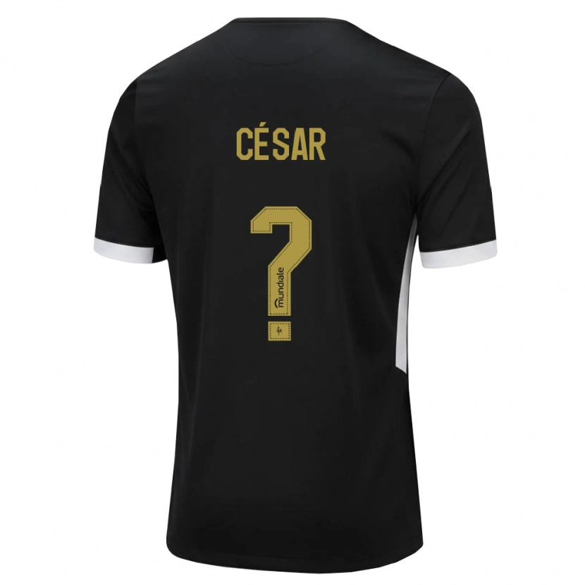Danxen Heren Julio Cesar #0 Zwart Wit Geel Thuisshirt Thuistenue 2026/27 T-Shirt