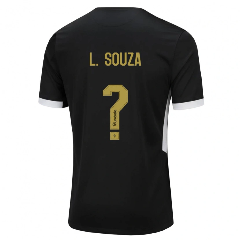 Danxen Heren Lucas Souza #0 Zwart Wit Geel Thuisshirt Thuistenue 2026/27 T-Shirt
