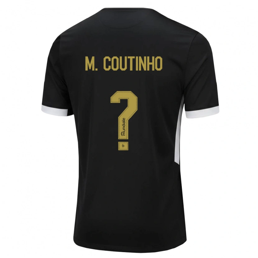 Danxen Heren Murilo Coutinho #0 Zwart Wit Geel Thuisshirt Thuistenue 2026/27 T-Shirt