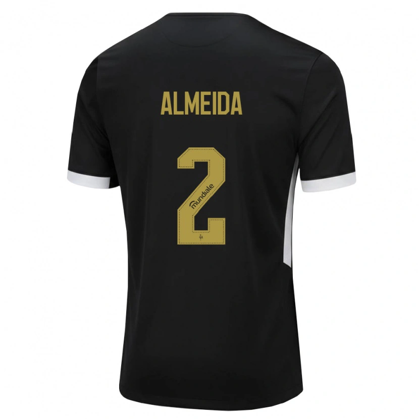Danxen Heren Samuel Almeida #2 Zwart Wit Geel Thuisshirt Thuistenue 2026/27 T-Shirt