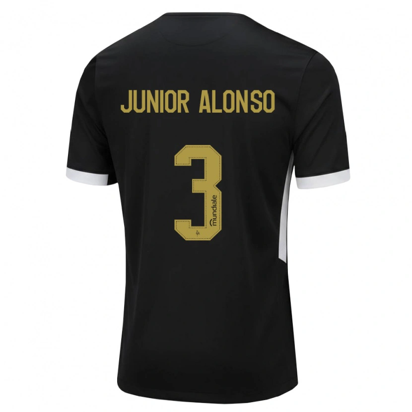 Danxen Heren Junior Alonso #3 Zwart Wit Geel Thuisshirt Thuistenue 2026/27 T-Shirt
