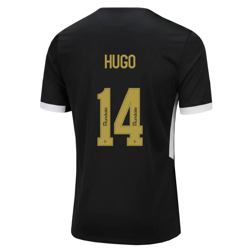 Danxen Heren Vitor Hugo #14 Zwart Wit Geel Thuisshirt Thuistenue 2026/27 T-Shirt