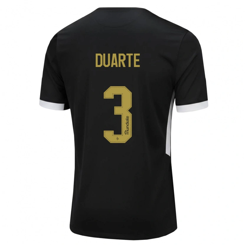 Danxen Heren Léo Duarte #3 Zwart Wit Geel Thuisshirt Thuistenue 2026/27 T-Shirt