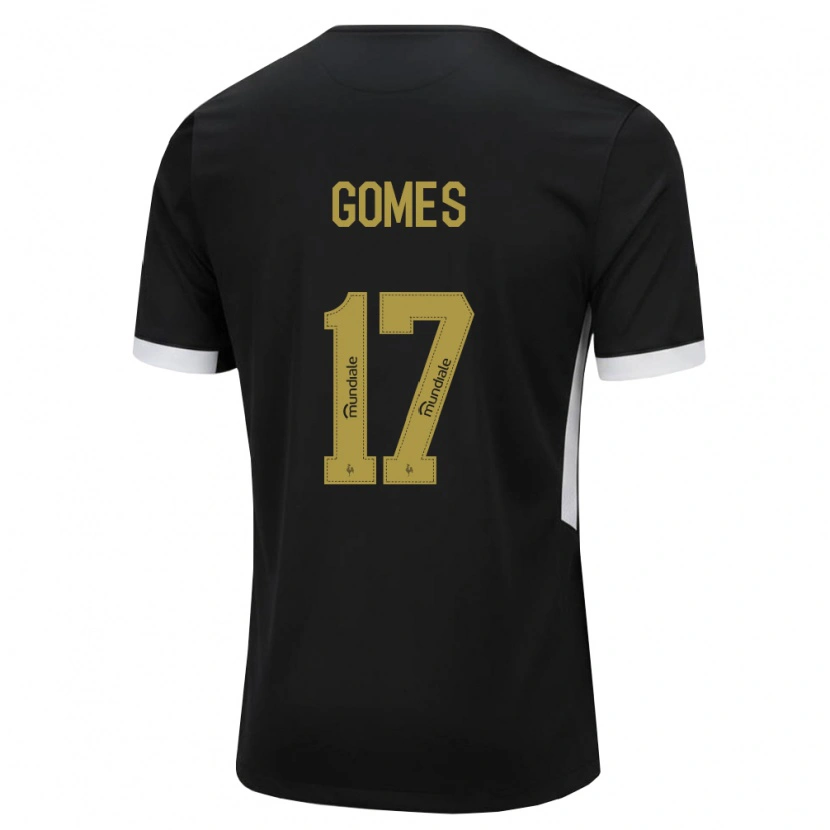 Danxen Heren Igor Gomes #17 Zwart Wit Geel Thuisshirt Thuistenue 2026/27 T-Shirt
