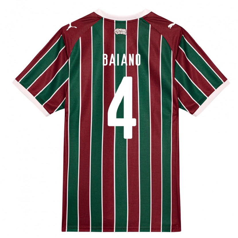 Danxen Heren Caíque Baiano #4 Groen Bordeaux Rood Wit Thuisshirt Thuistenue 2026/27 T-Shirt