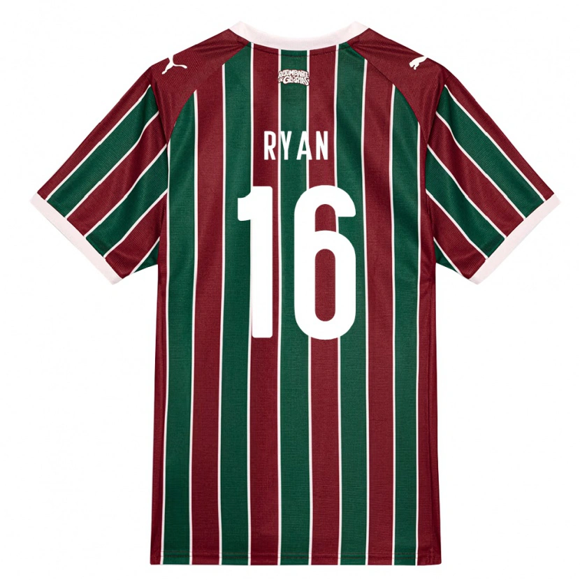 Danxen Heren Arthur Ryan #16 Groen Bordeaux Rood Wit Thuisshirt Thuistenue 2026/27 T-Shirt