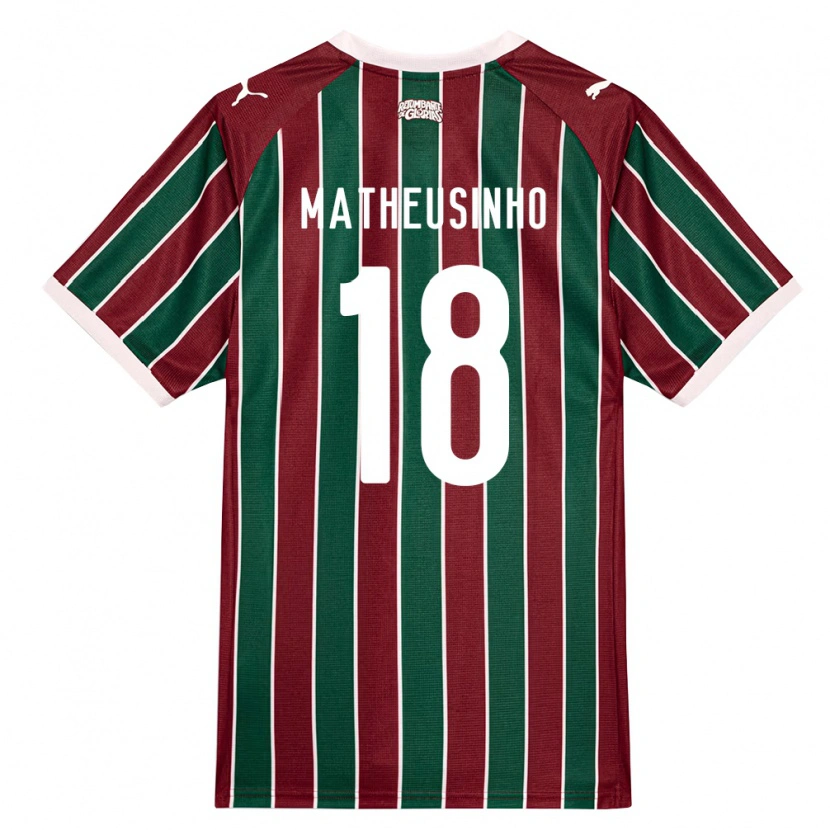 Danxen Heren Matheus Ferreira Da Costa #18 Groen Bordeaux Rood Wit Thuisshirt Thuistenue 2026/27 T-Shirt