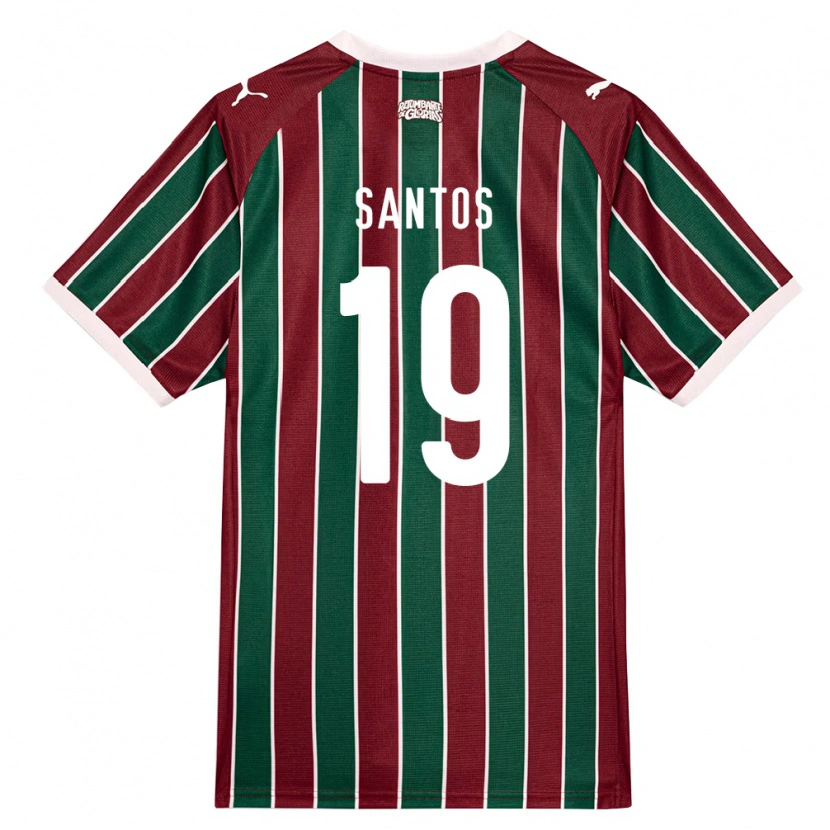 Danxen Heren Cássio Santos #19 Groen Bordeaux Rood Wit Thuisshirt Thuistenue 2026/27 T-Shirt