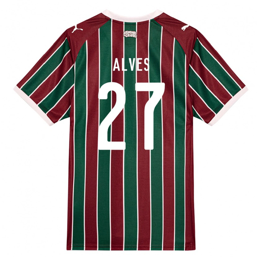 Danxen Heren Felipe Alves #27 Groen Bordeaux Rood Wit Thuisshirt Thuistenue 2026/27 T-Shirt