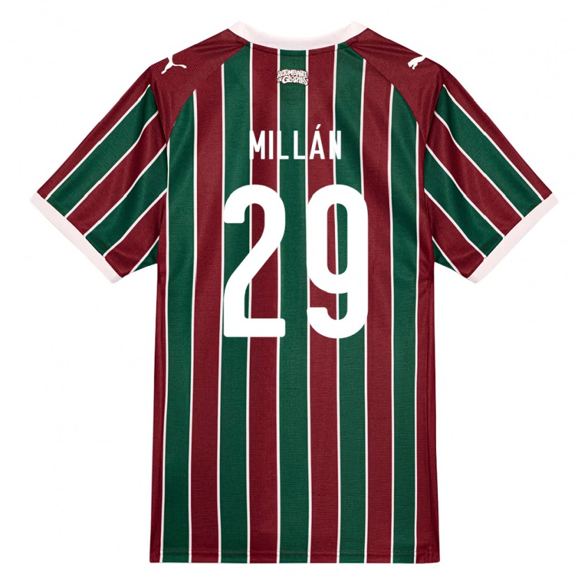 Danxen Heren Julián Millán #29 Groen Bordeaux Rood Wit Thuisshirt Thuistenue 2026/27 T-Shirt