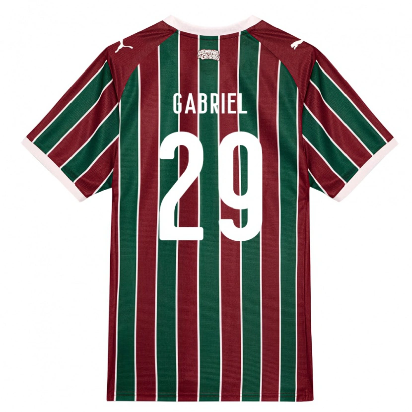 Danxen Heren Isack Gabriel #29 Groen Bordeaux Rood Wit Thuisshirt Thuistenue 2026/27 T-Shirt