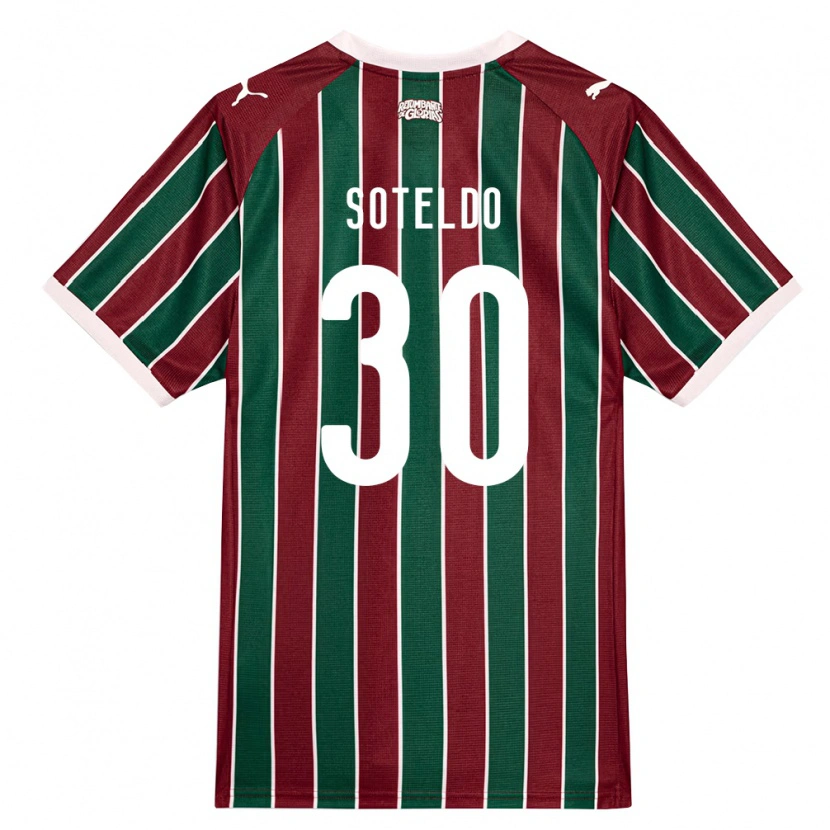 Danxen Heren Yeferson Soteldo #30 Groen Bordeaux Rood Wit Thuisshirt Thuistenue 2026/27 T-Shirt
