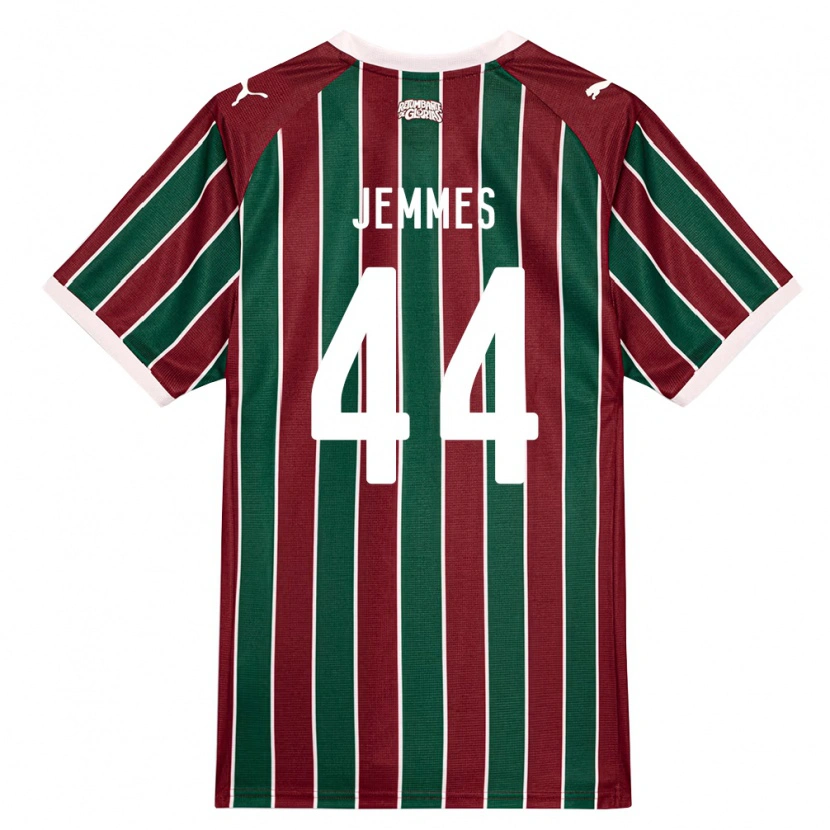 Danxen Heren Jemmes Bruno Ribeiro Da Silva #44 Groen Bordeaux Rood Wit Thuisshirt Thuistenue 2026/27 T-Shirt