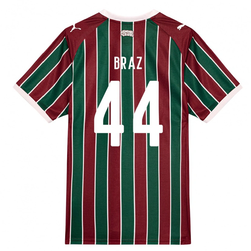 Danxen Heren David Braz #44 Groen Bordeaux Rood Wit Thuisshirt Thuistenue 2026/27 T-Shirt