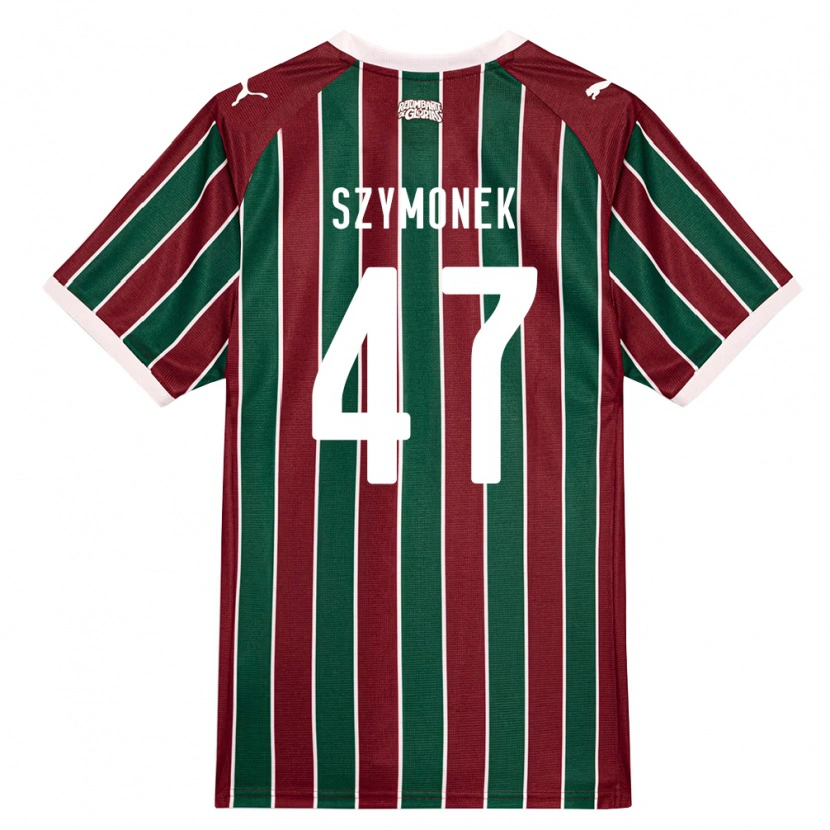 Danxen Heren Fábio Szymonek #47 Groen Bordeaux Rood Wit Thuisshirt Thuistenue 2026/27 T-Shirt