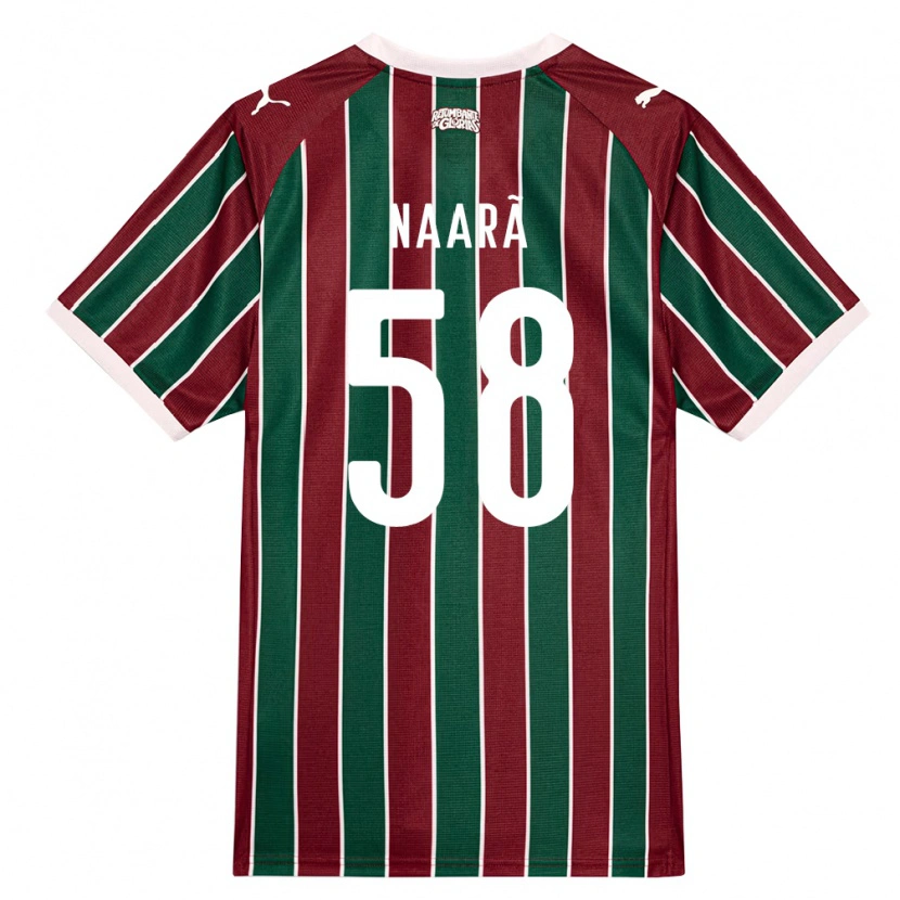 Danxen Heren Naarã Lucas Teixeira Ferreira Dos Santos #58 Groen Bordeaux Rood Wit Thuisshirt Thuistenue 2026/27 T-Shirt
