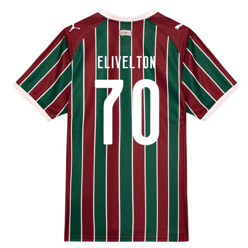 Danxen Heren Elivelton Guedes Alves Da Silva #70 Groen Bordeaux Rood Wit Thuisshirt Thuistenue 2026/27 T-Shirt