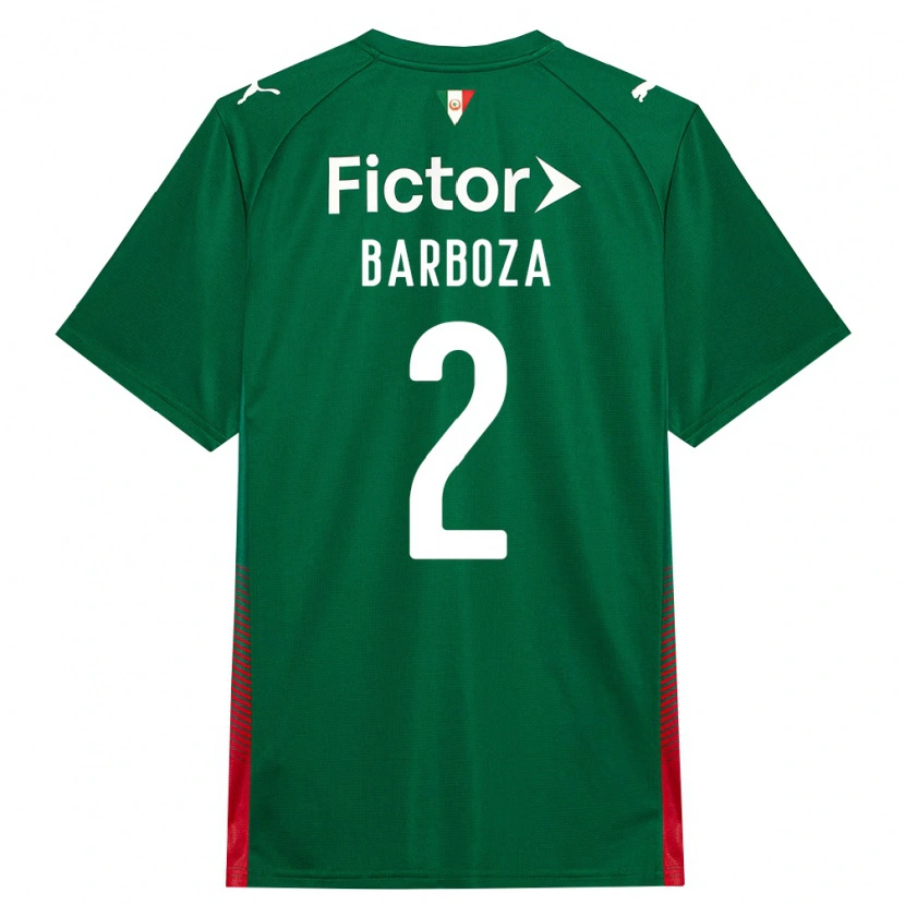 Danxen Heren Alexander Barboza #2 Groen Rood Wit Thuisshirt Thuistenue 2026/27 T-Shirt