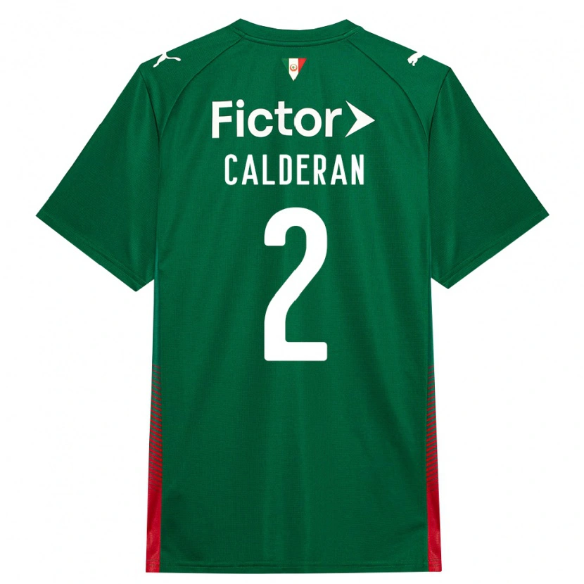 Danxen Heren Bruna Calderan #2 Groen Rood Wit Thuisshirt Thuistenue 2026/27 T-Shirt