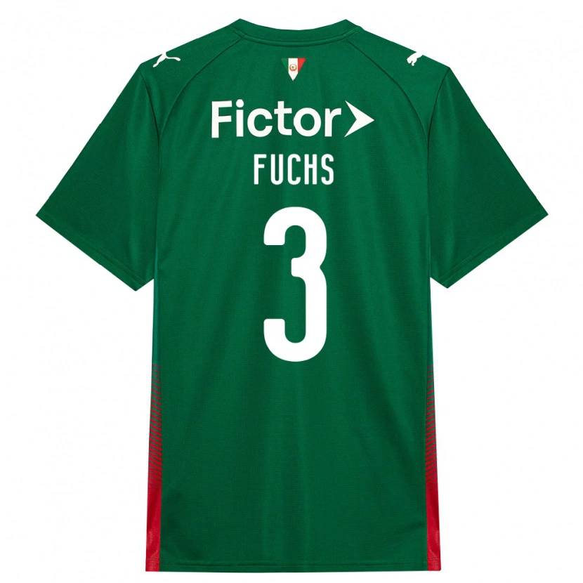 Danxen Heren Bruno Fuchs #3 Groen Rood Wit Thuisshirt Thuistenue 2026/27 T-Shirt