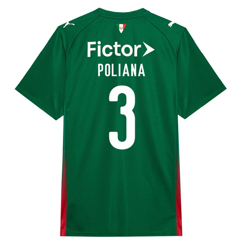 Danxen Heren Poliana #3 Groen Rood Wit Thuisshirt Thuistenue 2026/27 T-Shirt