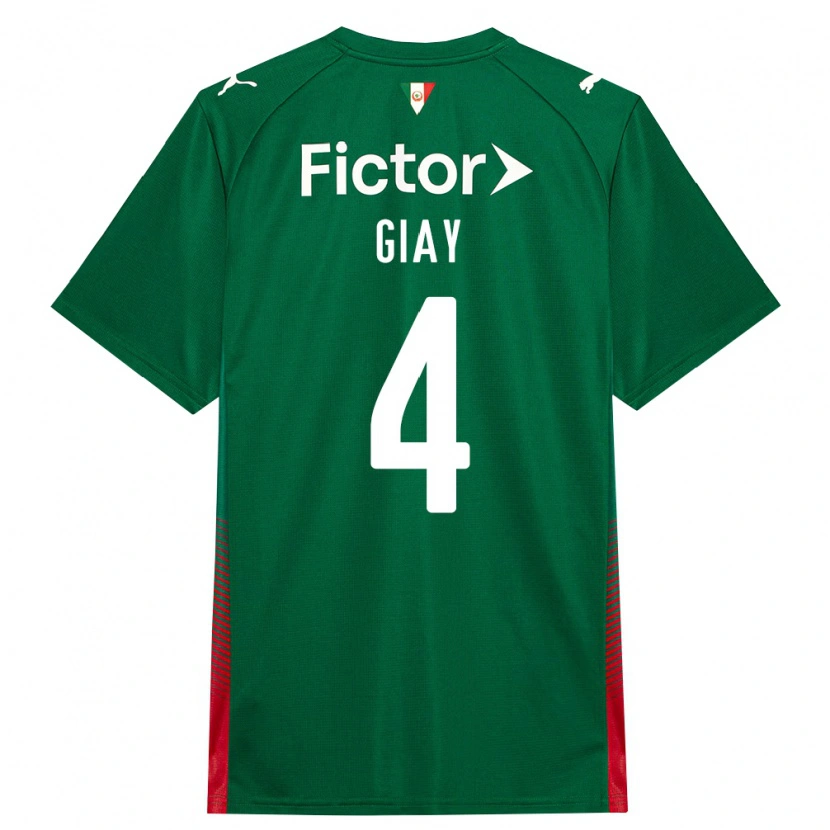 Danxen Heren Agustín Giay #4 Groen Rood Wit Thuisshirt Thuistenue 2026/27 T-Shirt