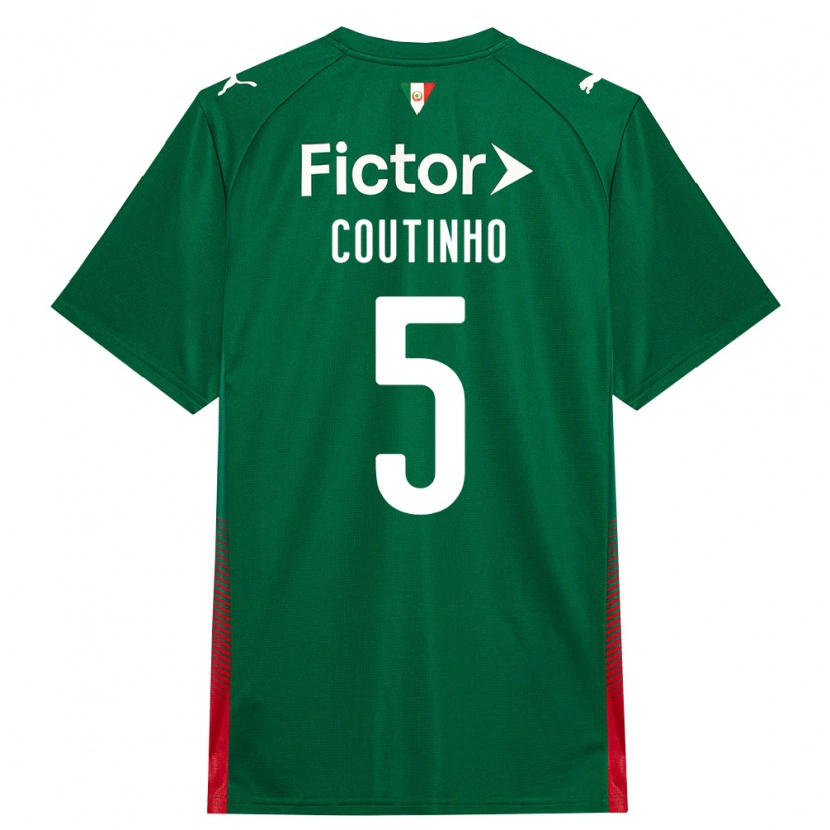 Danxen Heren Rafael Coutinho #5 Groen Rood Wit Thuisshirt Thuistenue 2026/27 T-Shirt