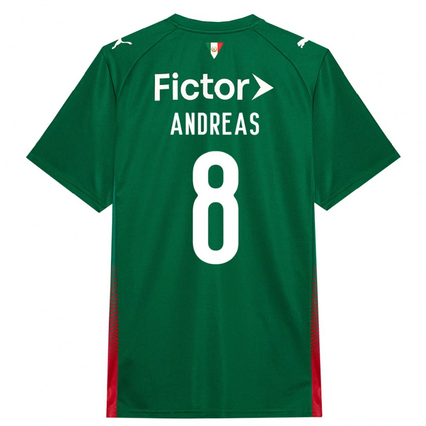 Danxen Heren Andreas Pereira #8 Groen Rood Wit Thuisshirt Thuistenue 2026/27 T-Shirt