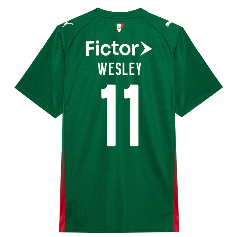 Danxen Heren Wesley #11 Groen Rood Wit Thuisshirt Thuistenue 2026/27 T-Shirt