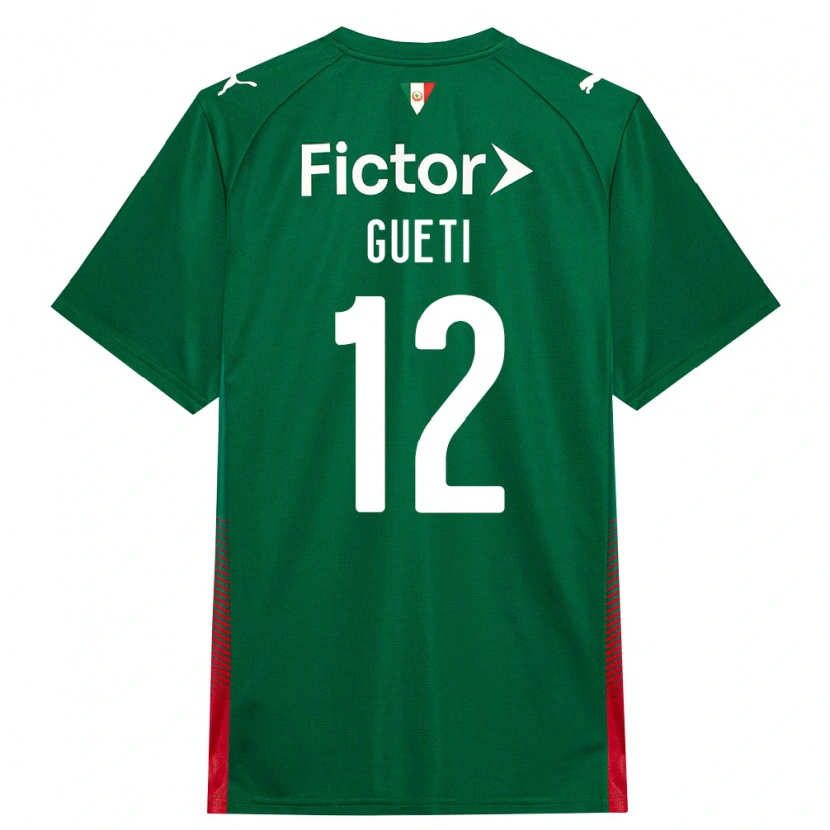 Danxen Heren Rodrigo Gueti #12 Groen Rood Wit Thuisshirt Thuistenue 2026/27 T-Shirt