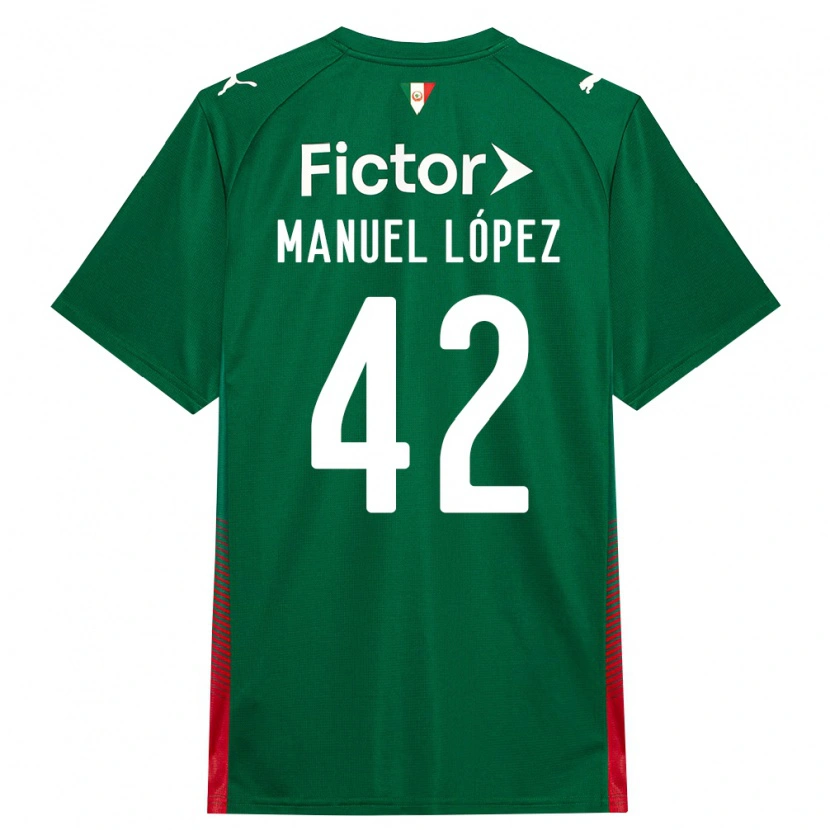 Danxen Heren José Manuel López #42 Groen Rood Wit Thuisshirt Thuistenue 2026/27 T-Shirt