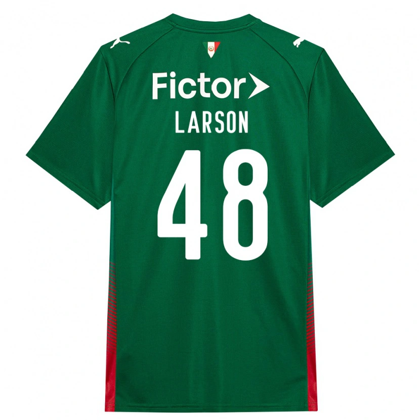 Danxen Heren Larson Torna Ferreira Dos Santos #48 Groen Rood Wit Thuisshirt Thuistenue 2026/27 T-Shirt