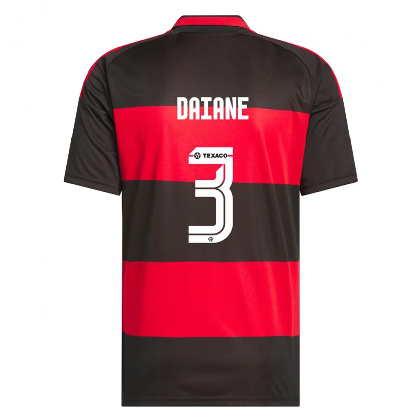 Danxen Heren Daiane #3 Rood Zwart Wit Thuisshirt Thuistenue 2026/27 T-Shirt
