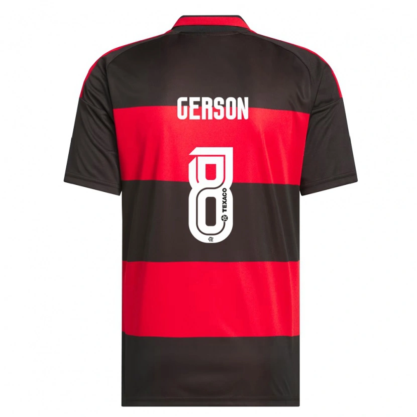 Danxen Heren Gerson #8 Rood Zwart Wit Thuisshirt Thuistenue 2026/27 T-Shirt