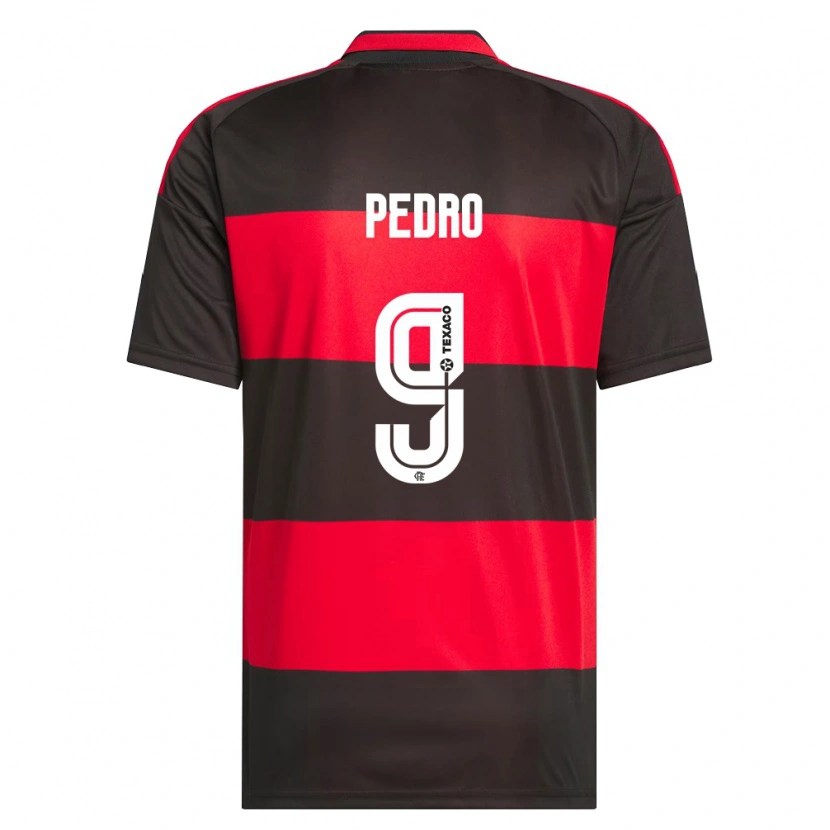 Danxen Heren Pedro Guilherme Abreu Dos Santos #9 Rood Zwart Wit Thuisshirt Thuistenue 2026/27 T-Shirt