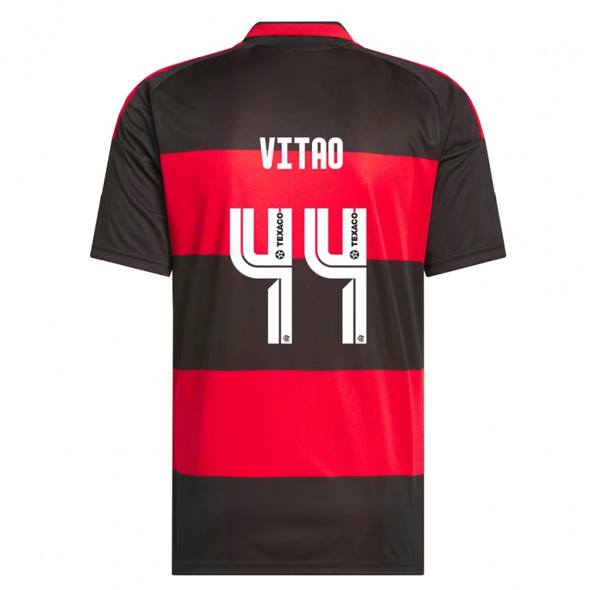 Danxen Heren Vitor Eduardo Da Silva Matos #44 Rood Zwart Wit Thuisshirt Thuistenue 2026/27 T-Shirt