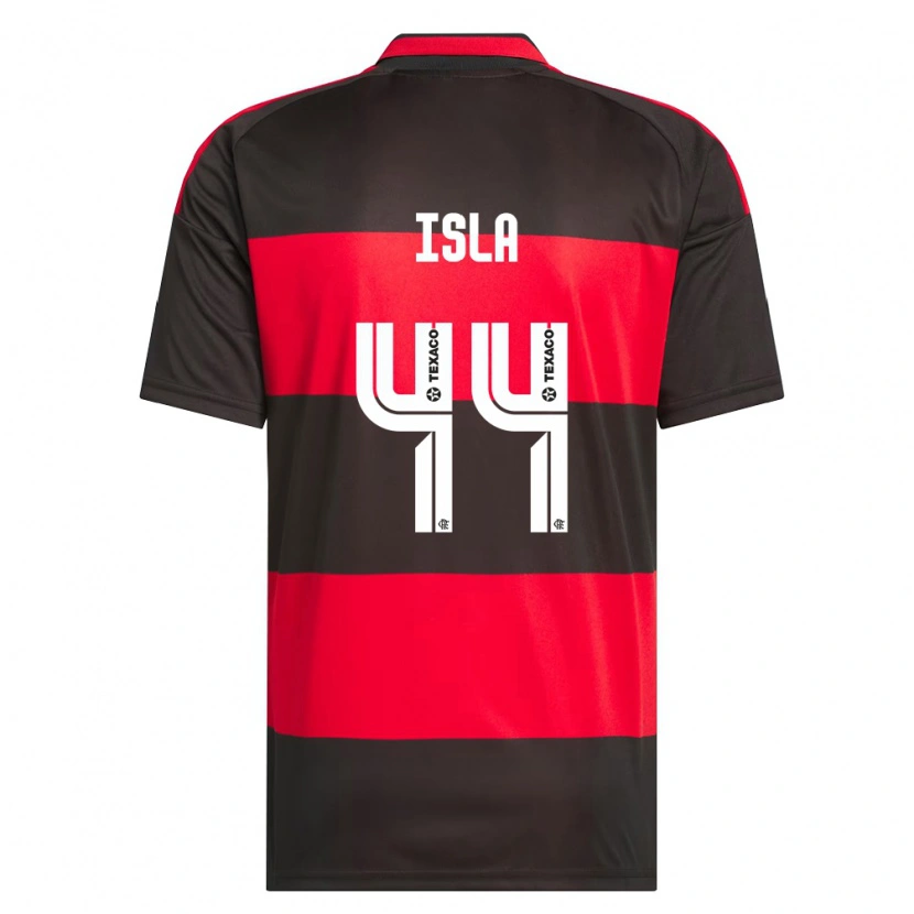 Danxen Heren Mauricio Isla #44 Rood Zwart Wit Thuisshirt Thuistenue 2026/27 T-Shirt