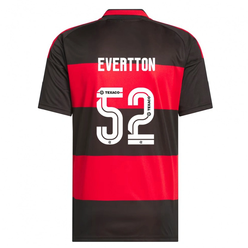 Danxen Heren Evertton Araújo #52 Rood Zwart Wit Thuisshirt Thuistenue 2026/27 T-Shirt