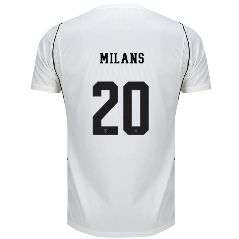 Danxen Heren Pedro Milans #20 Wit Zwart Rood Thuisshirt Thuistenue 2026/27 T-Shirt
